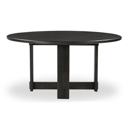 Glenn - Round Dining Table - Dark Brown