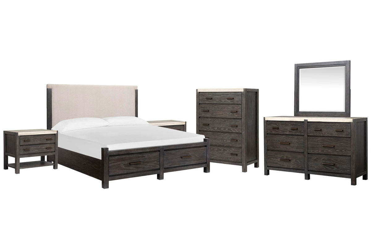 Plum Creek - Upholstered Panel Storage Bedroom Set