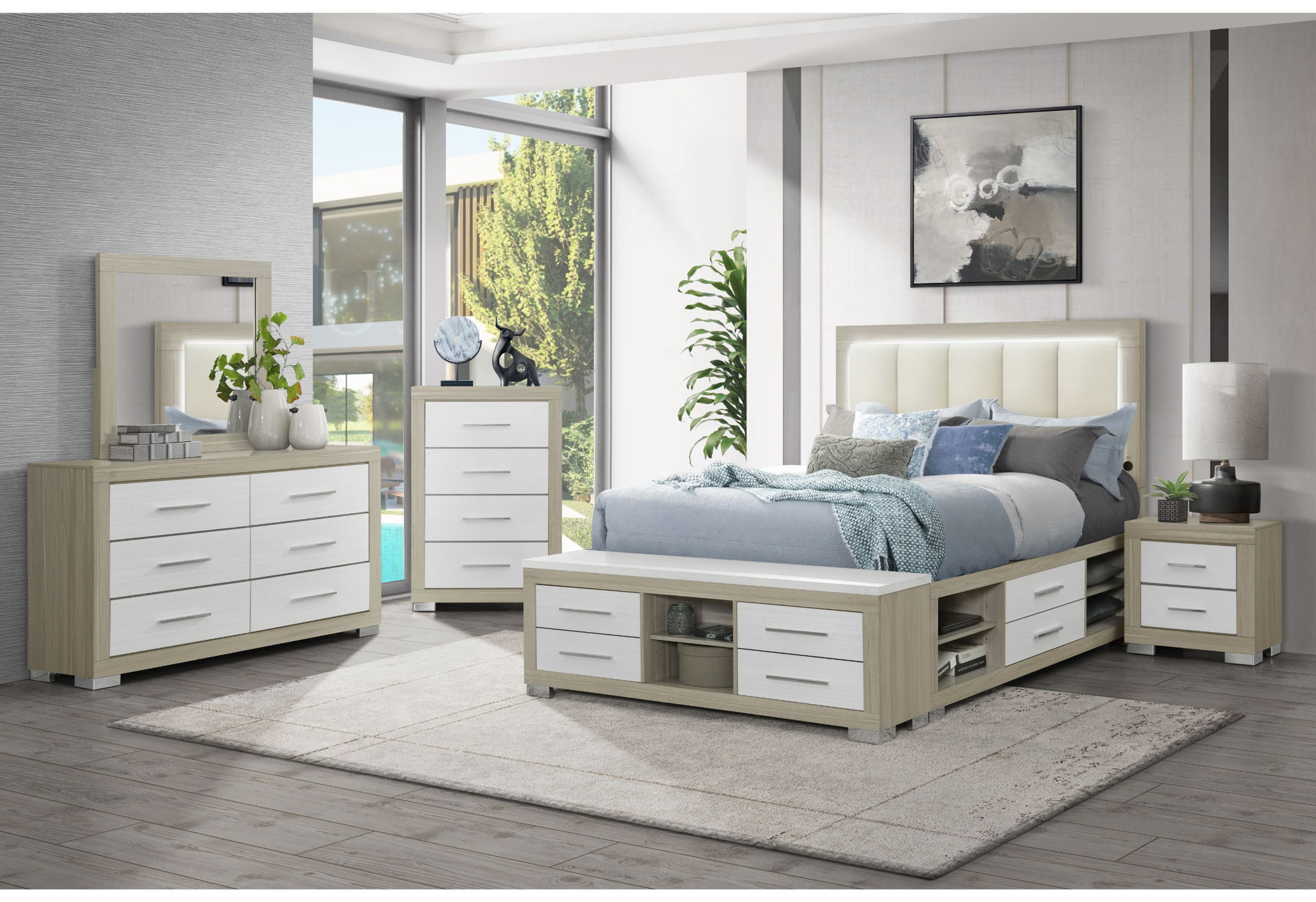 Emma 5 Piece Full Bedroom Set