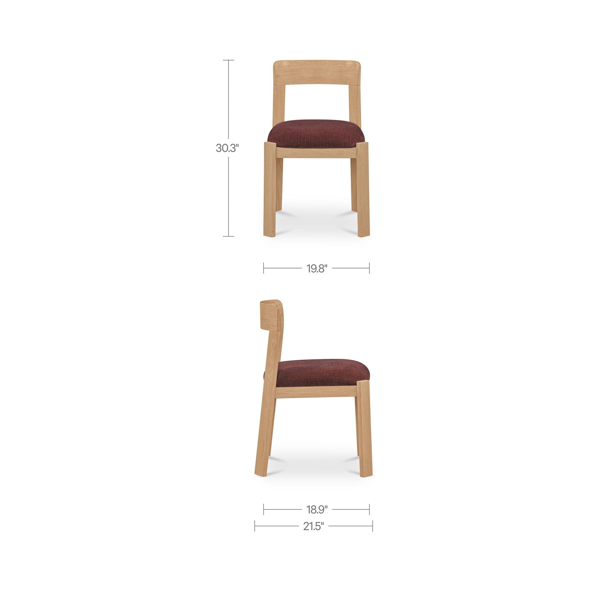 Oli - Dining Chair (Set of 2) - Berry / Purple
