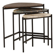 Viremont - Nesting Table (Set of 3) - Beige And Black
