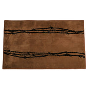 Rustic Barbwire - 24" x 36" Barbwire Print Rug 2 Per Carton - Chocolate