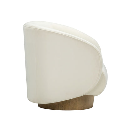Presley - Swivel Accent Chair - Cream