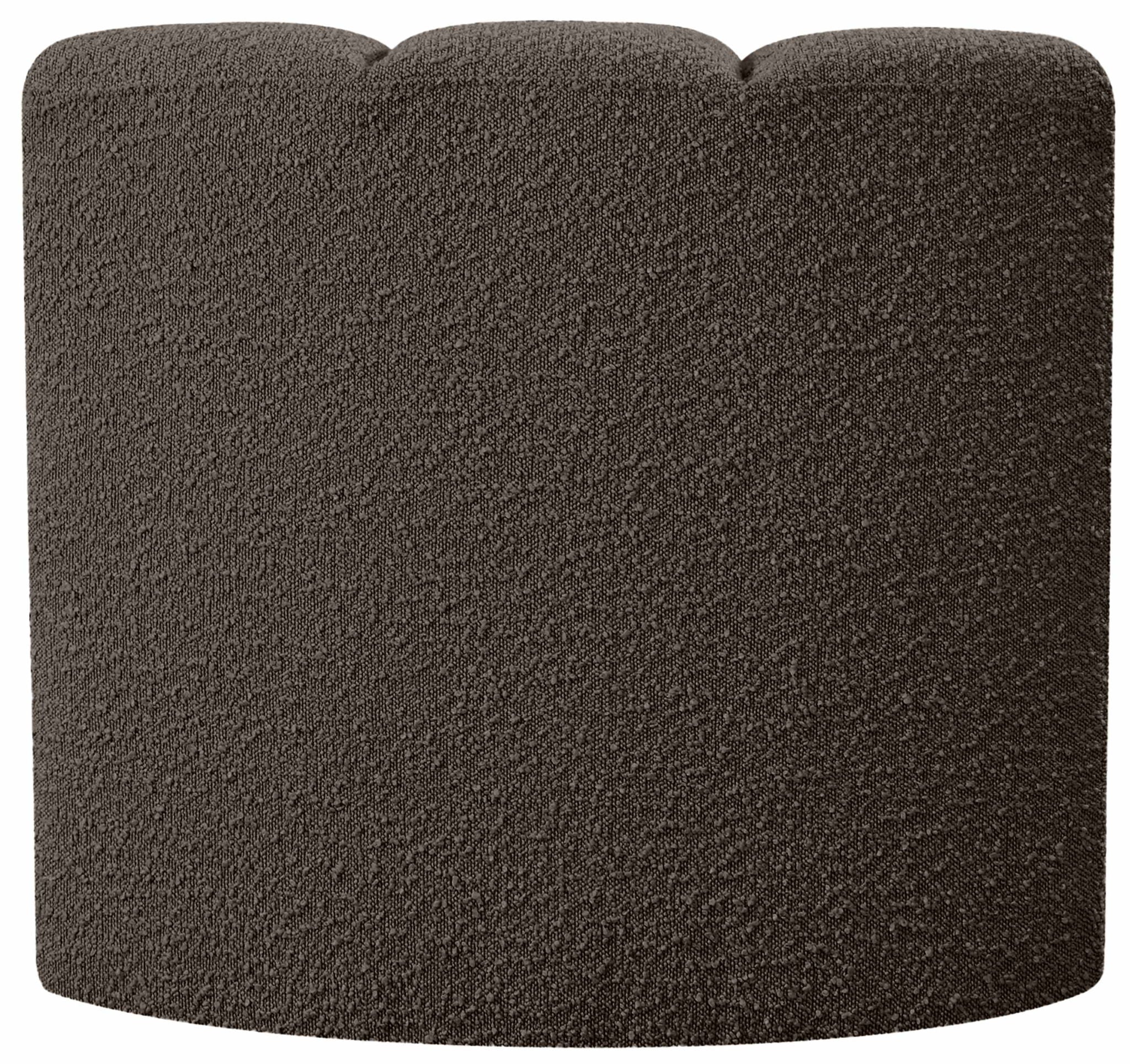 Arc - Boucle Fabric Curved Corner Chair
