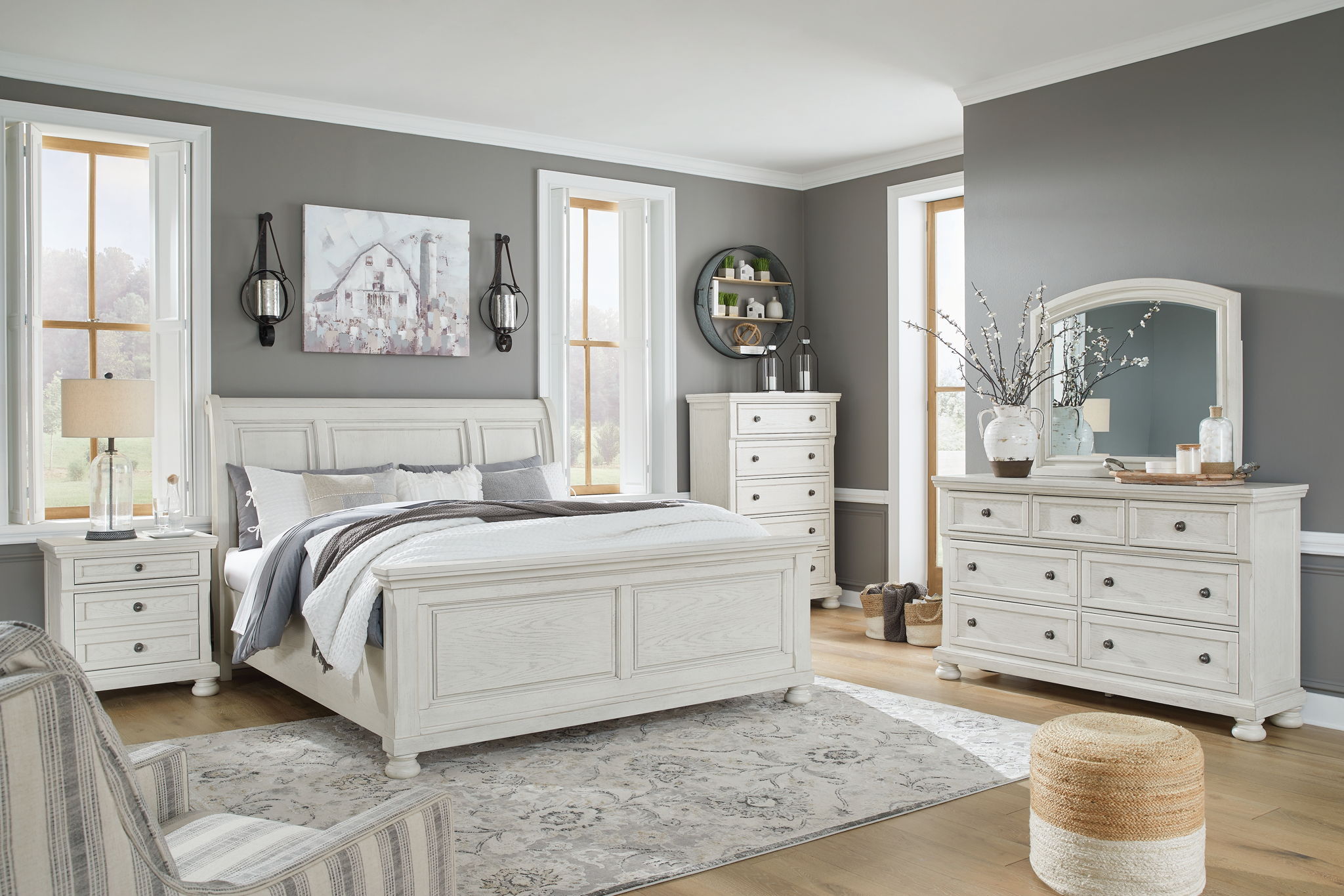 Robbinsdale Youth Sleigh Storage Bedroom Set - Thumbnail 2