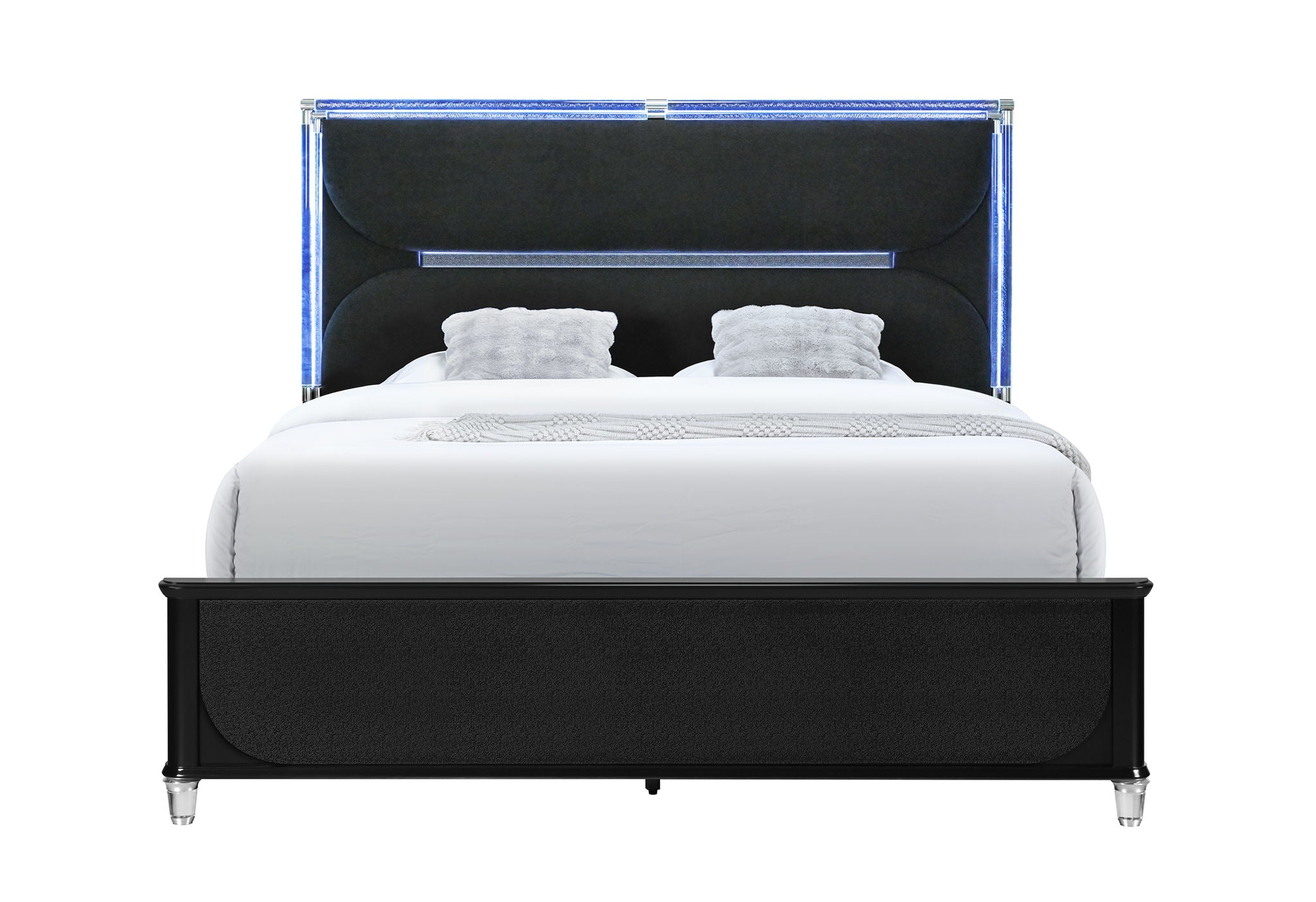 Lando - 5 Piece Queen Bedroom Set (Bed, Dresser & Mirror, Nightstand, Chest) - Black