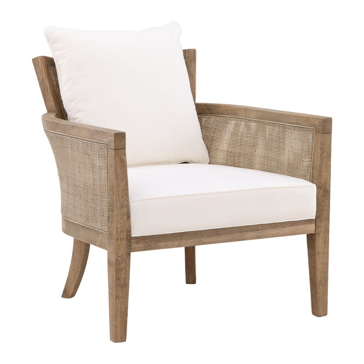 Lily - Occasional Chair - Natural And Off White