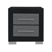 Elsa - 2 Toned Nightstand With Bar Handle And Spacious Drawers