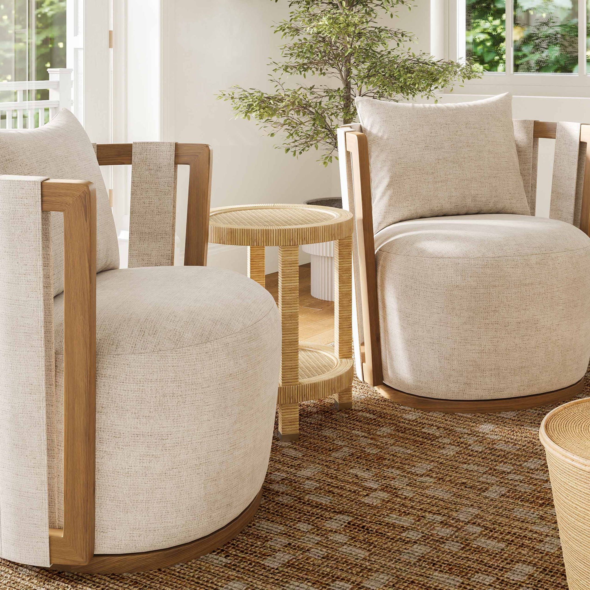 Amara - Side Table - Natural