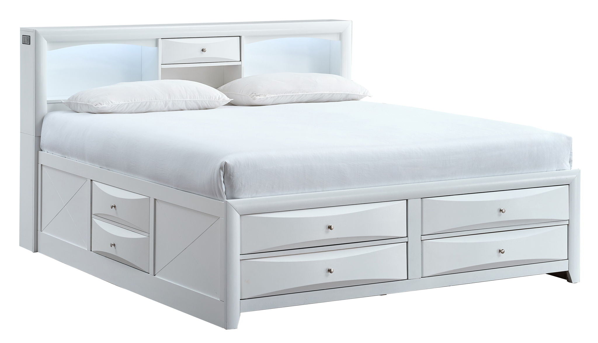 Glory Furniture - Marilla - Storage Bed With Lighting
