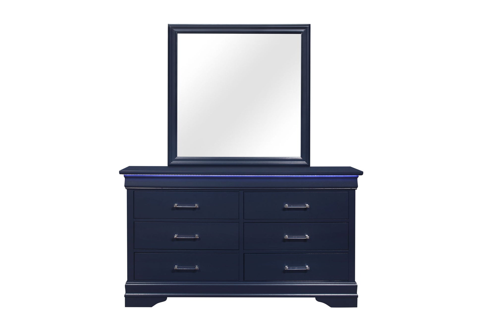 blue dresser and nightstand set Golden - 3602-14 BLK-CLR - Two Light Flush Mount - Duncan