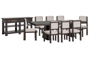 Tauren - 10 Piece Extendable Double Pedestal Dining Table Set