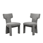 Armless Curved Back Accent Chairs