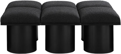 Pavilion - 6 Piece Modular Bench With Black Base