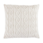Cable Knit - Soft Diamond Euro Sham - Cream