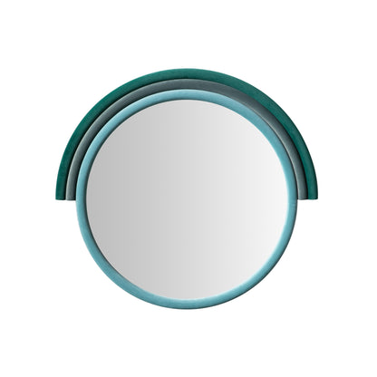 Lally - Velvet Round Wall Mirror