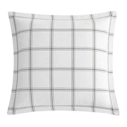 Windowpane - Plaid Euro Sham - White