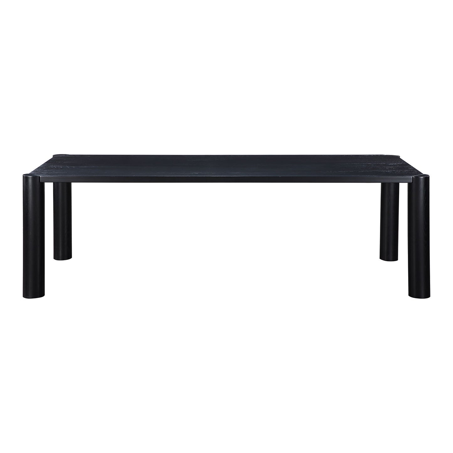 Post - Large Dining Table - Black Oak