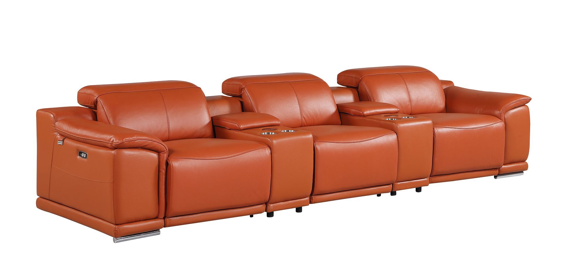 9762 - 8-Piece Modular Power Reclining Sofa And Console Loveseat Set With