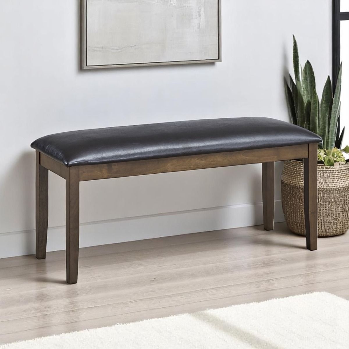 Damica - Bench - Brown / Walnut