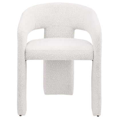 Eudora - Boucle Upholstered Dining Side Chair - Cream