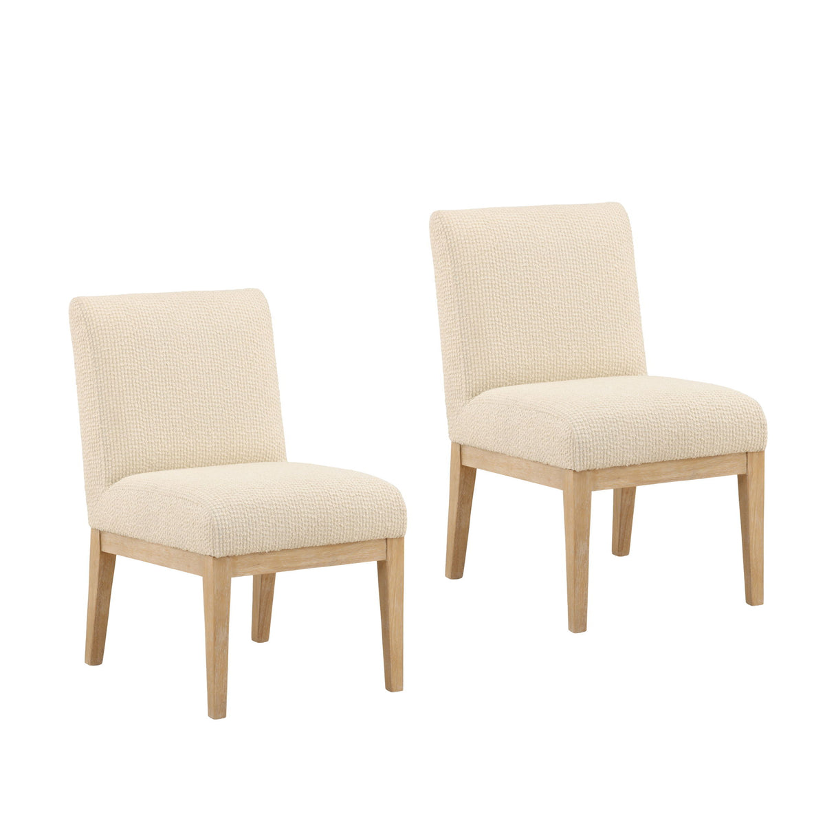 Jalen - Dining Chair (Set of 2) - Cream And Light Natural
