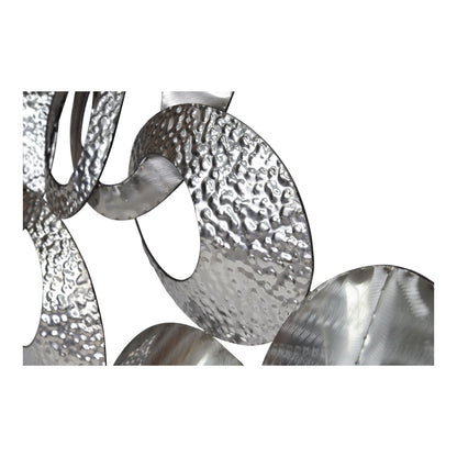 Looped Metal - Large Wall Decor - Silver