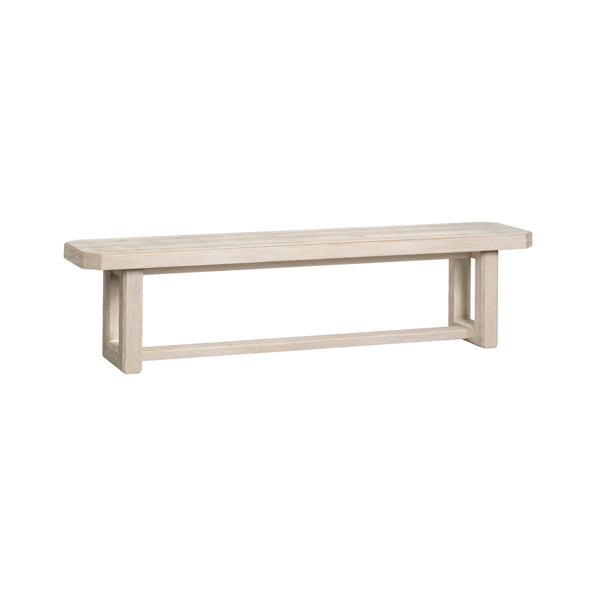 Carlson - Backless Bench - Washed Linen