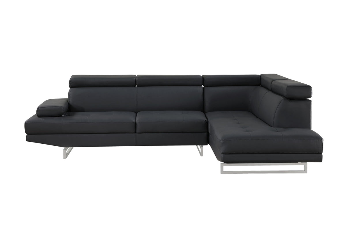 U9784 - Right Arm Facing Sectional - Black