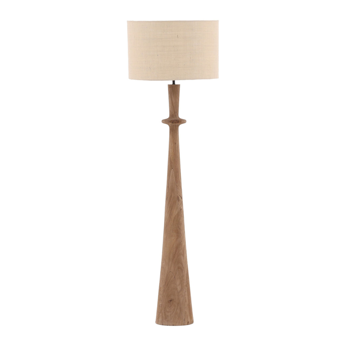 Corrina - Floor Lamp - Dark Natural And Beige