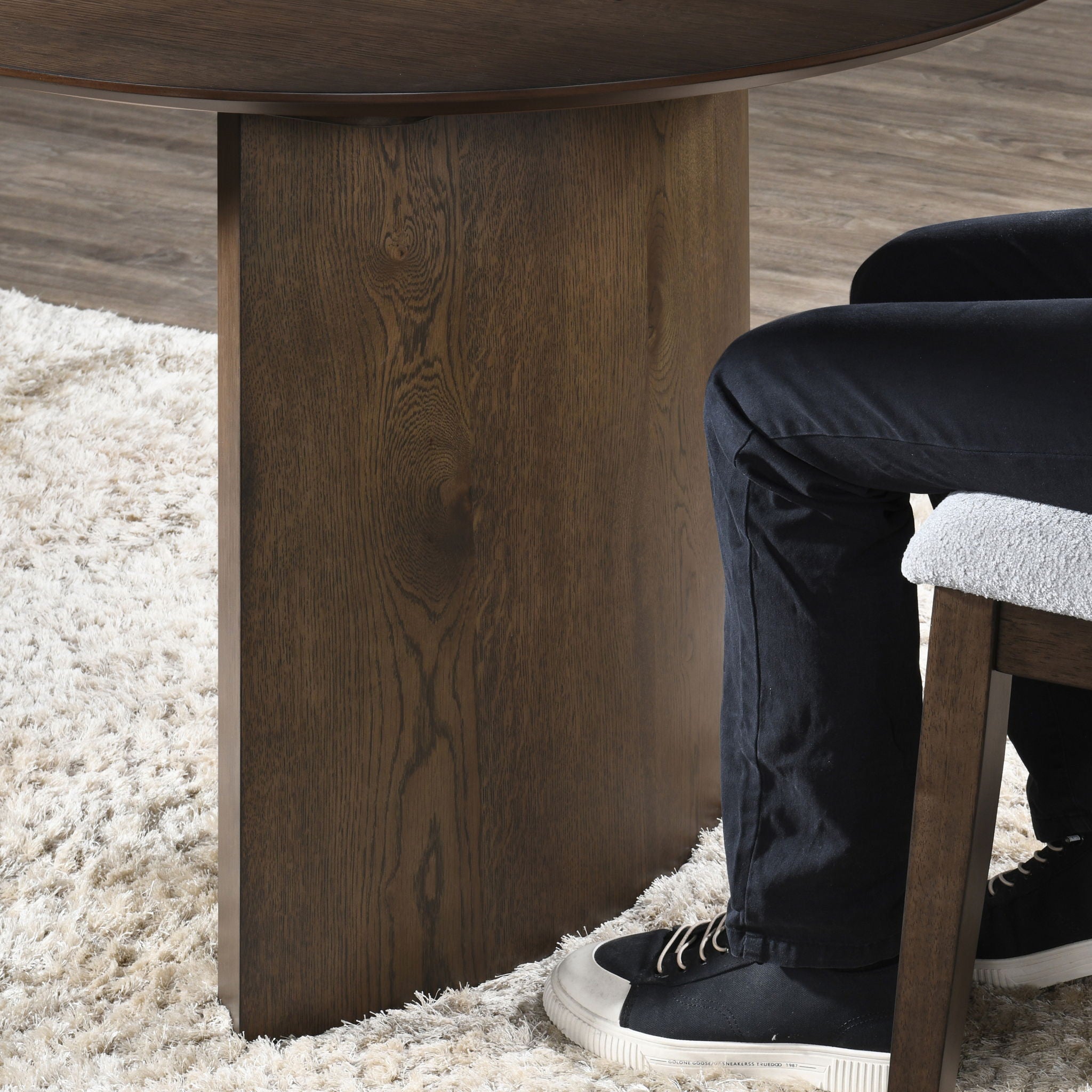 Kody - Oval Dining Table - Dark Walnut