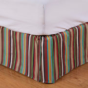 Tammy - Queen Stripe Bed Skirt - Multicolor