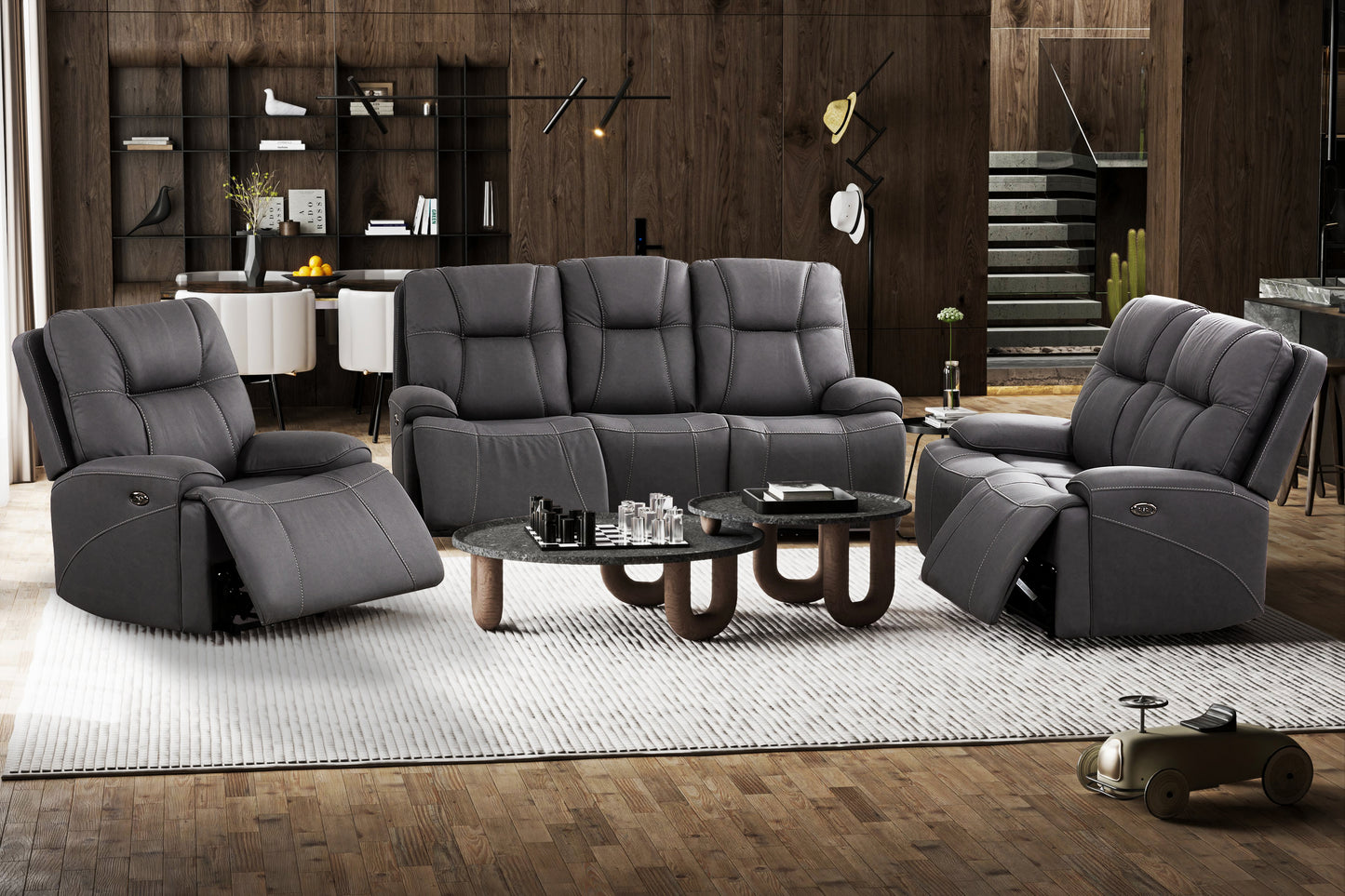 Milano Sofa & Loveseat Power Reclining