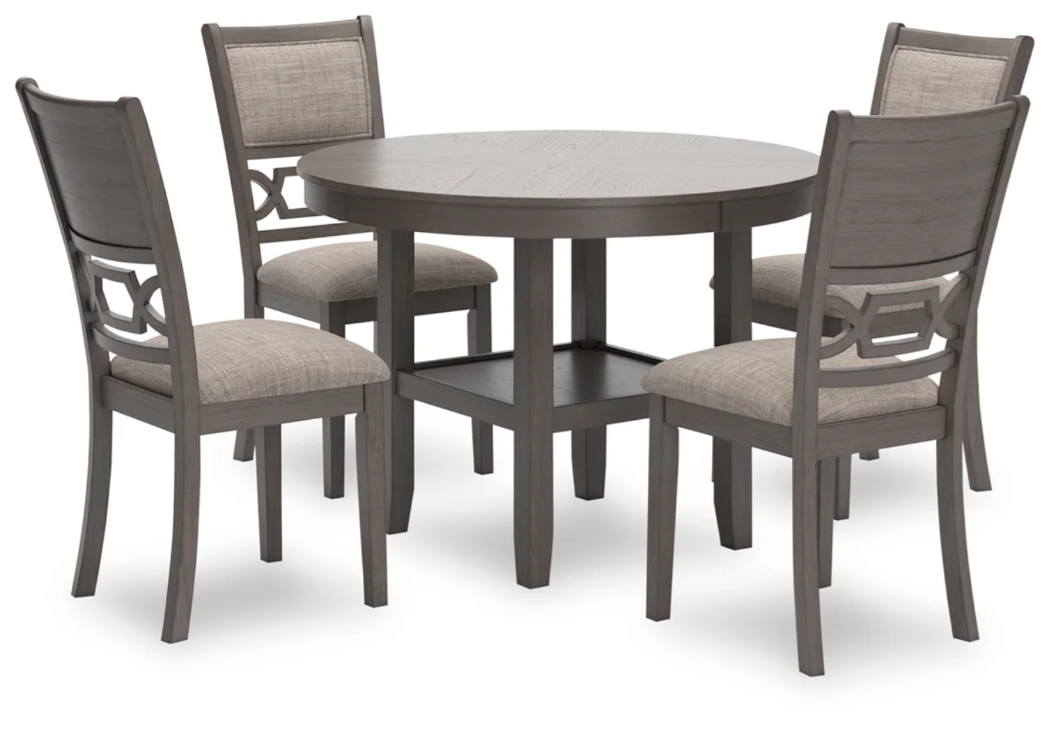 Wrenning - Gray - Dining Room Table Set (Set of 5)