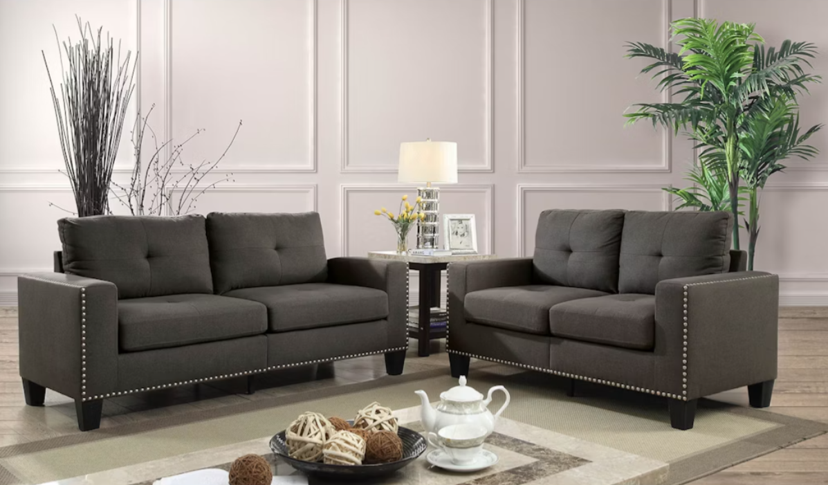 Living Room Sofa Loveseat 2 Pc