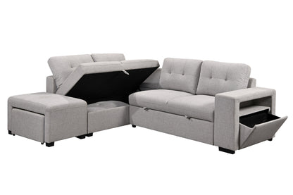 Velar Sectional Bed with Chaise and Storage