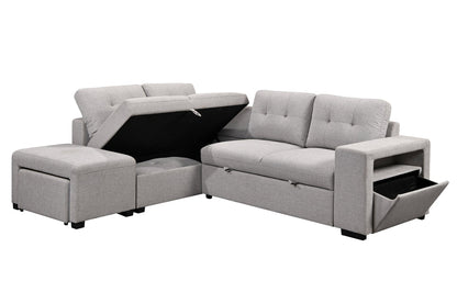 Velar Sectional Bed with Chaise and Storage
