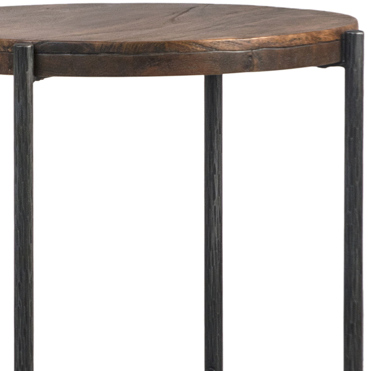 Casoria - Side Table - Antique Medium Brown And Black