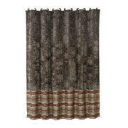 Silverado - Velvet Shower Curtain - Charcoal