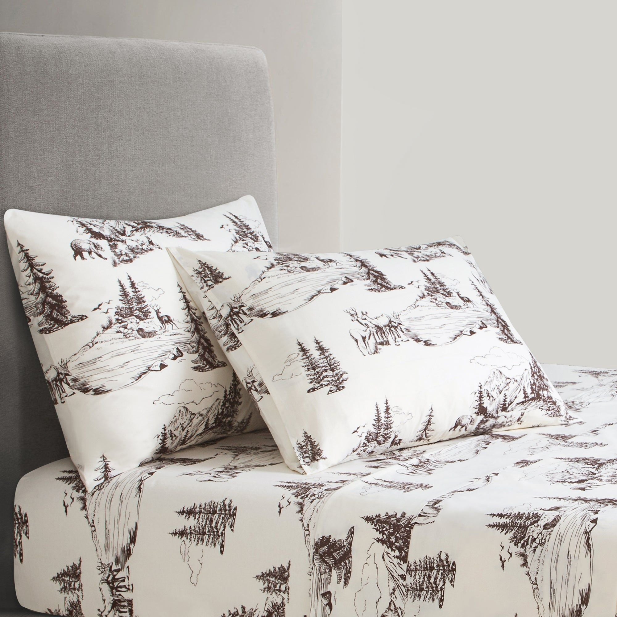 White Pine - Queen 200TC Cotton Sheet Set (Set of 4) - White