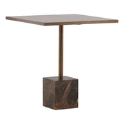 Kasen - Bistro Table - Brown And Green And Antique Brass