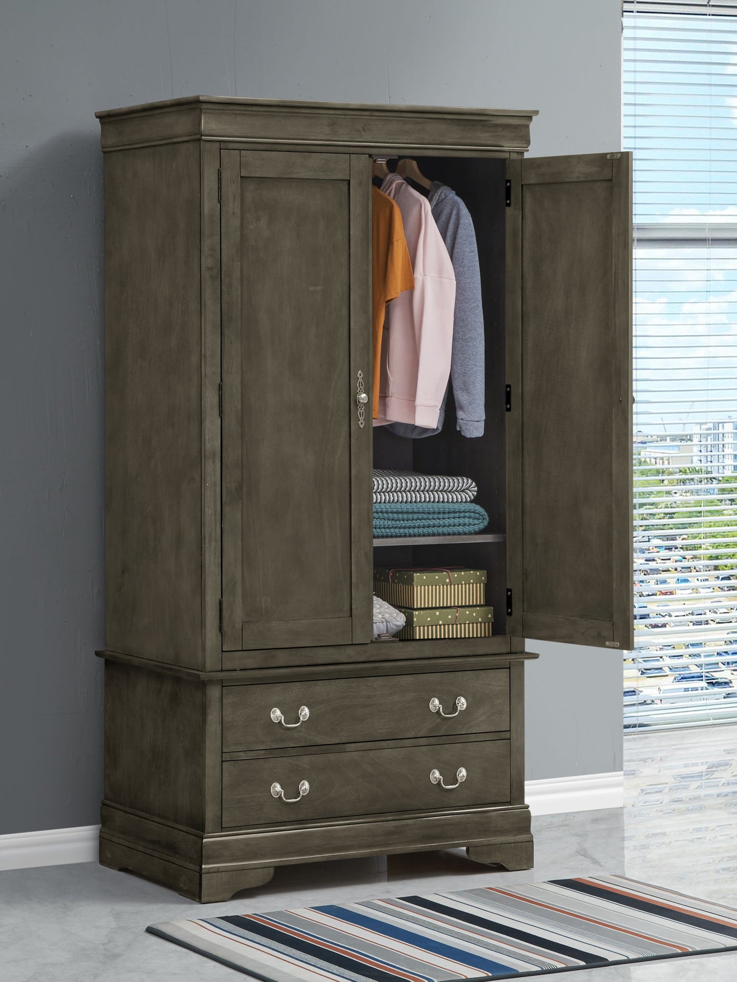 Glory Furniture - Louis Phillipe - Armoire