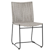 Abel - Outdoor Dining Chair - Taupe And Black