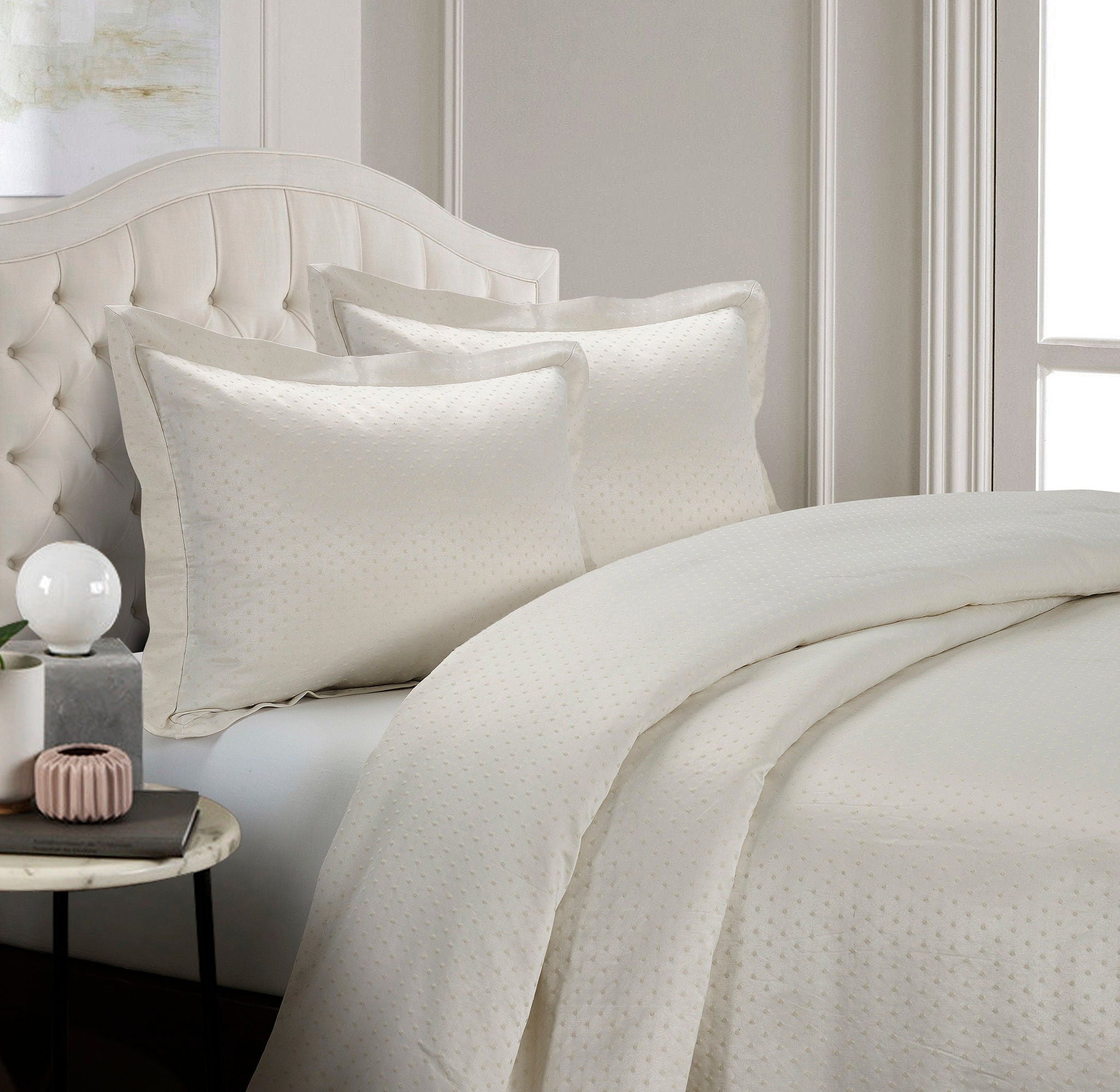 Belle - Queen Duvet Cover Set (Set of 3) - Ivory