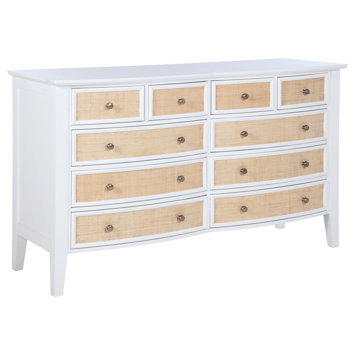 Talia - 10 Drawer Dresser Cabinet - White