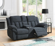 U179 - Motion Loveseat - Charcoal Gray