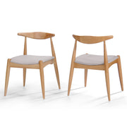 Elegant Dining Chairs With Ergonomic Backrest & Comfort Cushions (Set of 2)