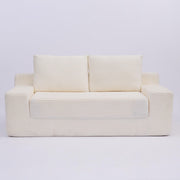 Comfortable Deep Seat Loveseat Sofa Bed, Reversible Cushion With Pillows