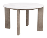Oceanveil - Round Dining Table - White / Light Brown