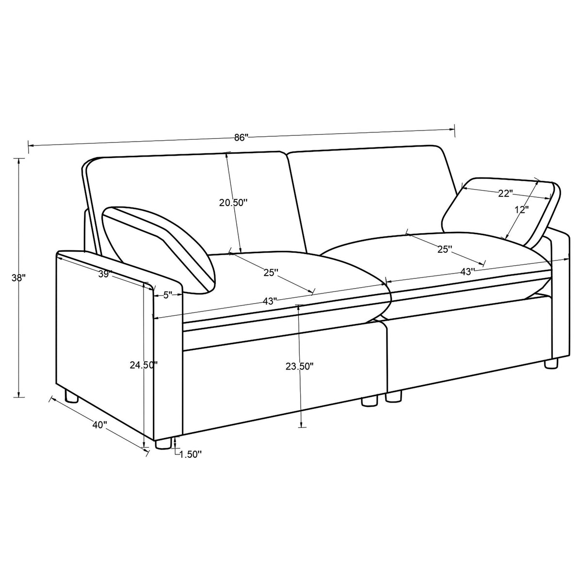 Hollander - Power Reclining Loveseat